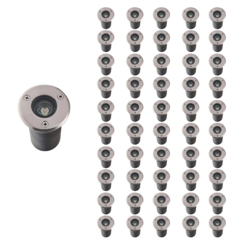 Pack de 50 - Spot Extérieur Encastrable LED IP65 220V Sol 3W 45°