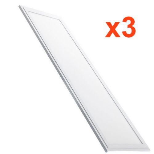 Panneau LED 120x30 Slim 48W BLANC (Pack de 3)