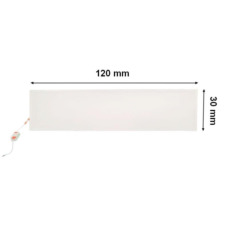 Panneau LED 120x30 Slim 48W BLANC (Pack de 3) - Silamp France