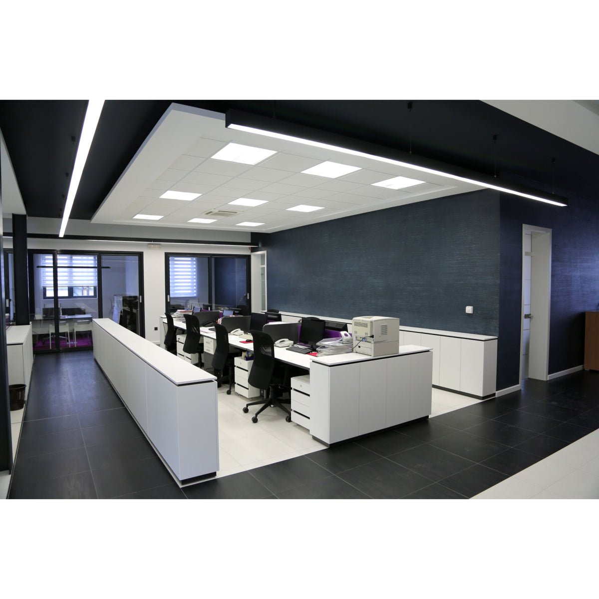 Panneau LED 60x60 Slim 48W ALUMINIUM (Pack de 3) - Silamp France