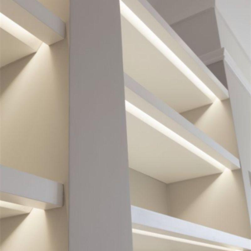 Profilé LED intégré 40cm 5W 12V Slim avec détecteur de mouvement crépusculaire - Silamp France