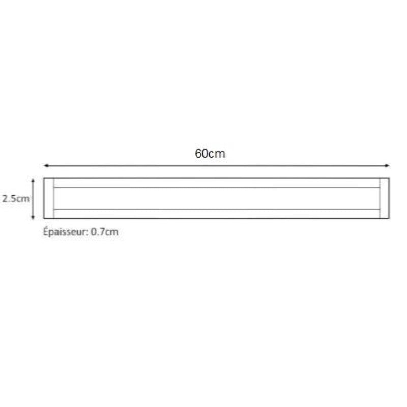 Profilé LED intégré 60cm 7.5W 12V Slim avec capteur infrarouge - Silamp France