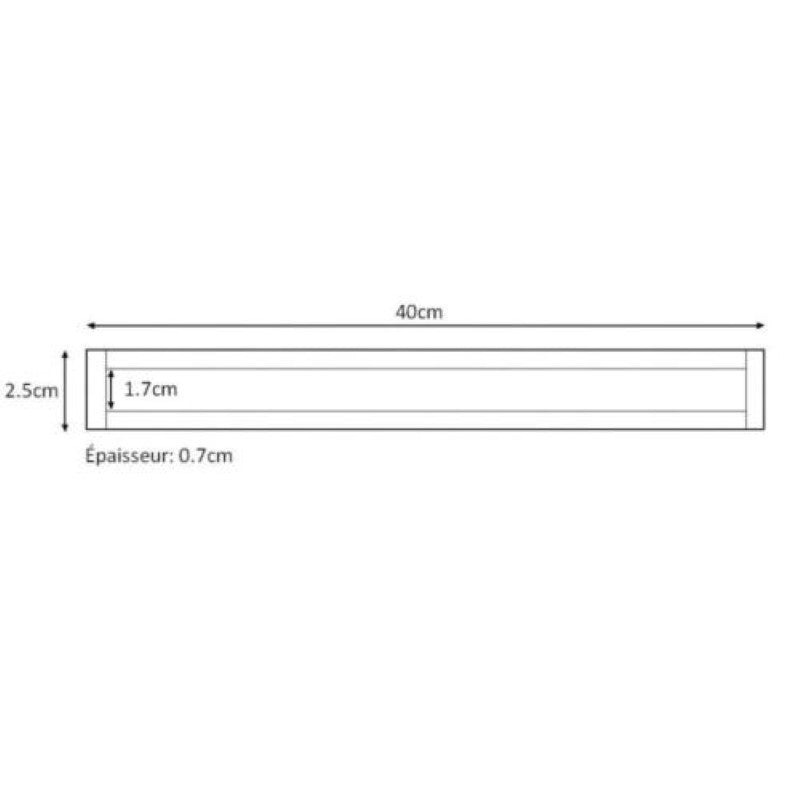Profilé LED intégré Encastrable 40cm 5W 12V - Silamp France