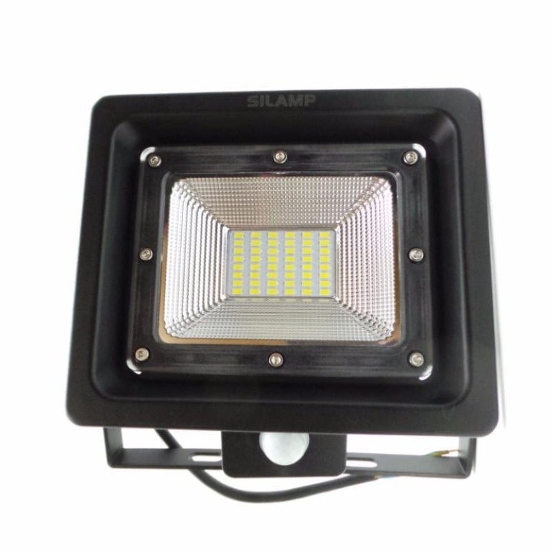 Projecteur LED 30W Détecteur de Mouvement Crépusculaire Extra Plat IP44 - Silamp France