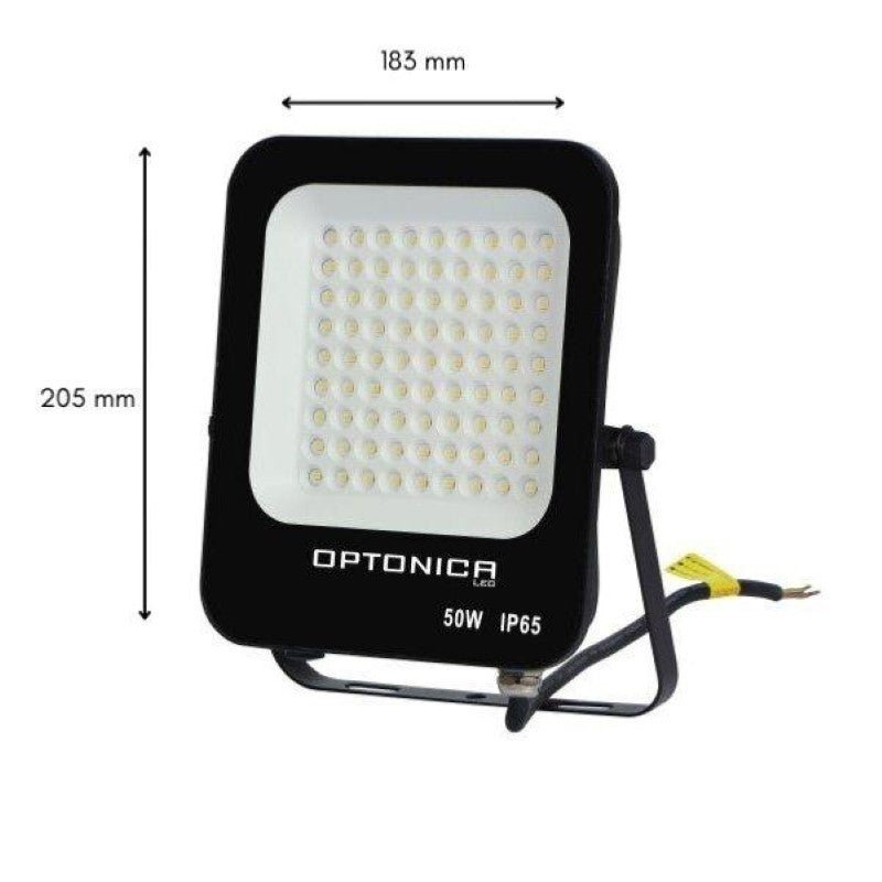 Projecteur LED Extérieur SMD 50W IP65 Noir (Pack de 10) - Silamp France