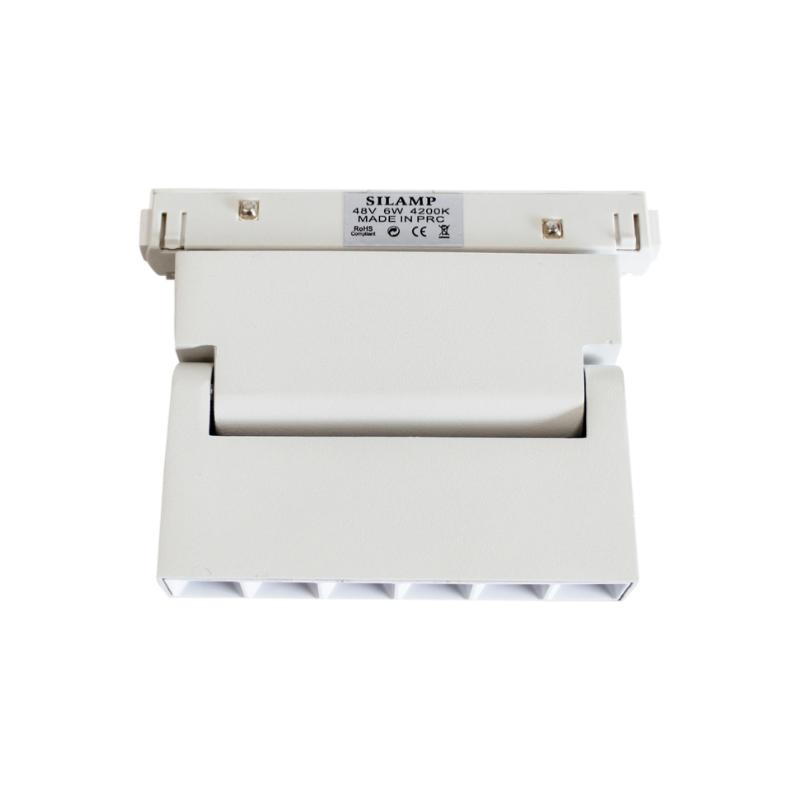Projecteur LED sur Rail Magnétique 48V DC 6W BLANC Orientable - Silamp France