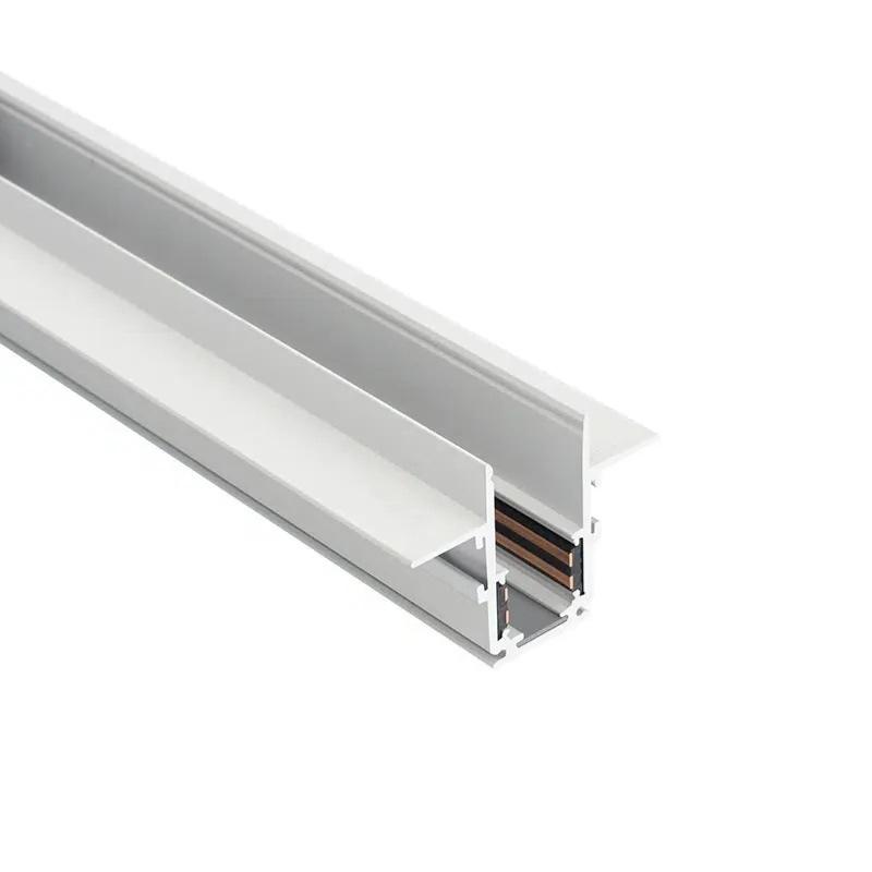 Rail Magnétique Encastré 48V 1m BLANC - Silamp France