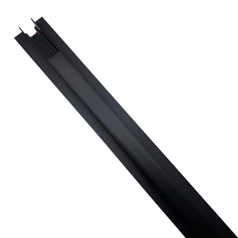 Rail Magnétique Encastré 48V 2m NOIR - Silamp France