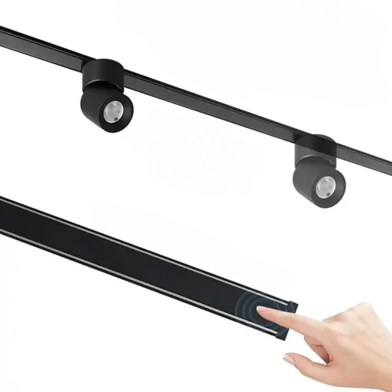 Rail Magnétique Extra Plat Noir MM30 2M - Silamp France