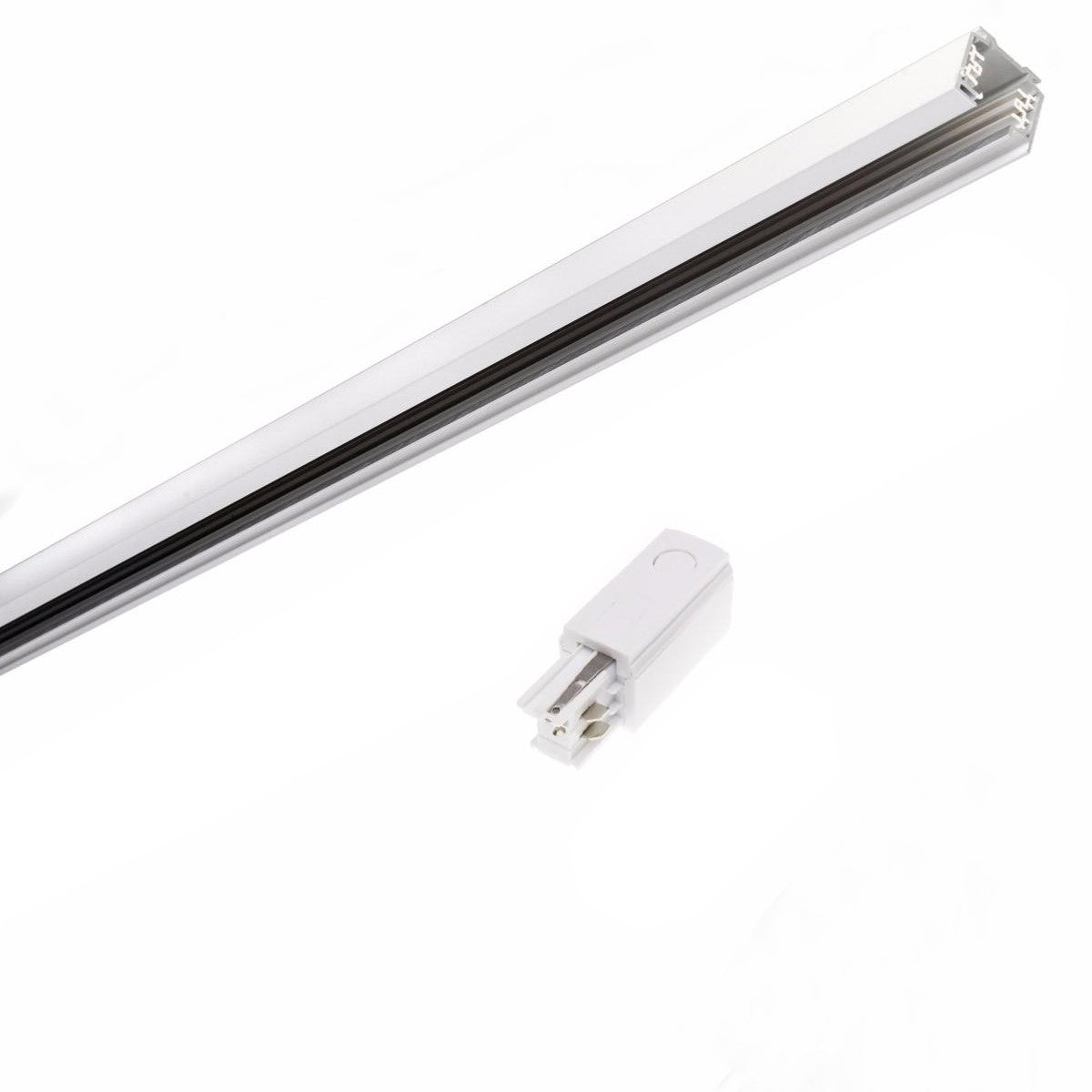 Rail Triphasé pour Spot LED 1,5m BLANC - Silamp France