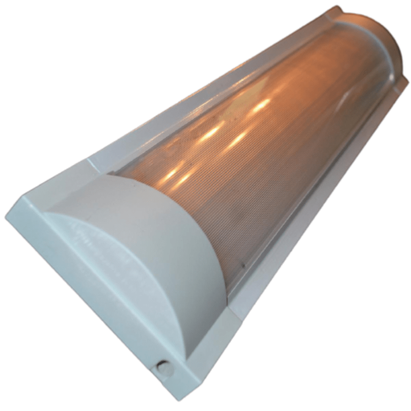 Réglette double pour Tubes LED T8 60cm Réflecteur Opaque - Silamp France