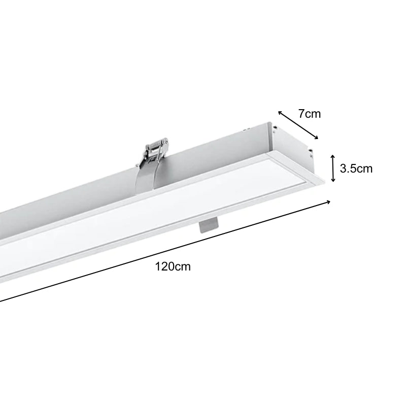Réglette Encastrable LED 120cm 35W Blanc (Lot de 5) - Silamp France