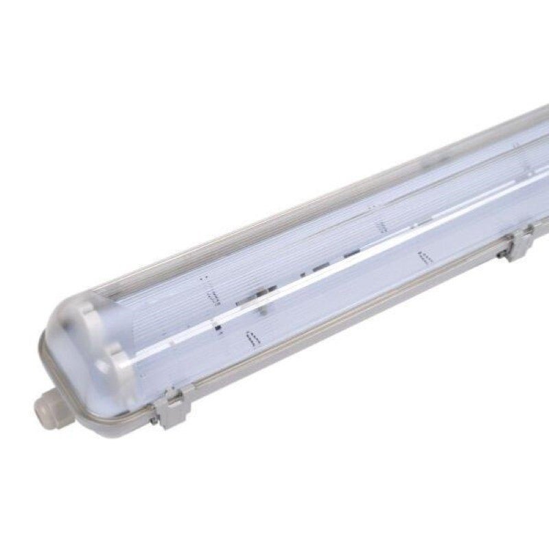 Réglette étanche double pour Tube LED T8 120cm IP65 (Boitier vide) (Pack de 8) - Silamp France