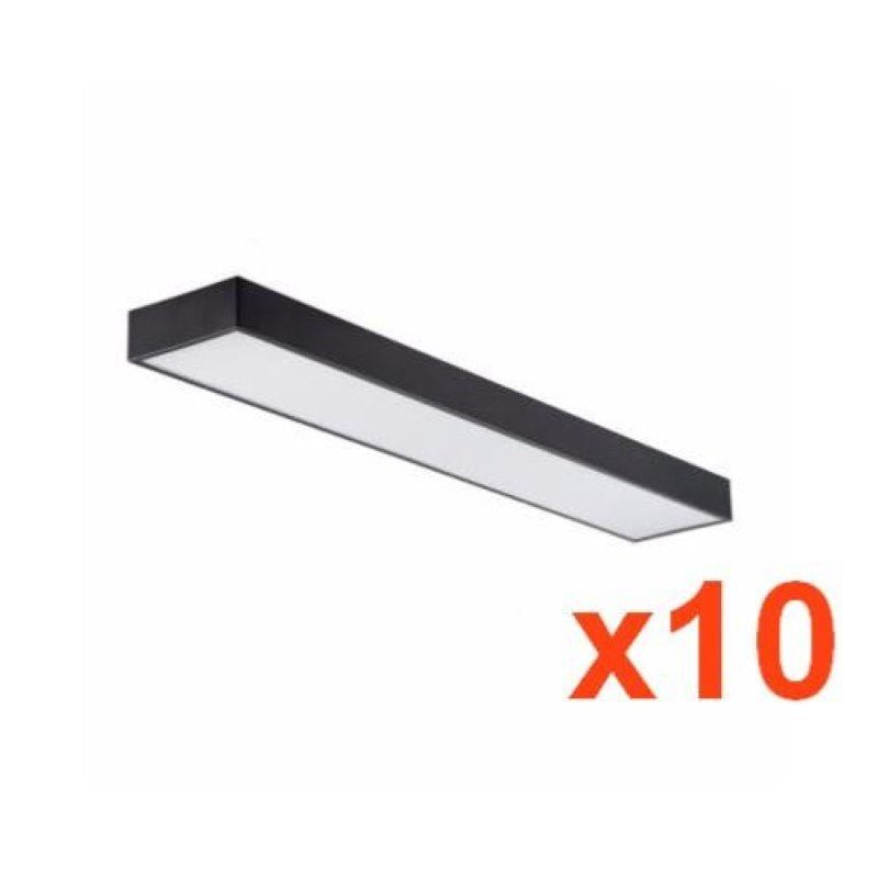 Réglette LED 120cm 45W Suspendue NOIR (Pack de 10) - Silamp France