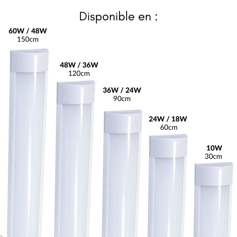 Réglette LED 90cm 24W (Pack de 10) - Silamp France