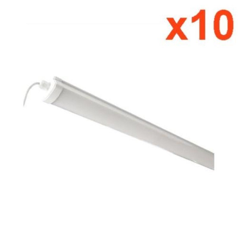 Réglette LED étanche 120cm 36W IP65 (Pack de 10) - Silamp France