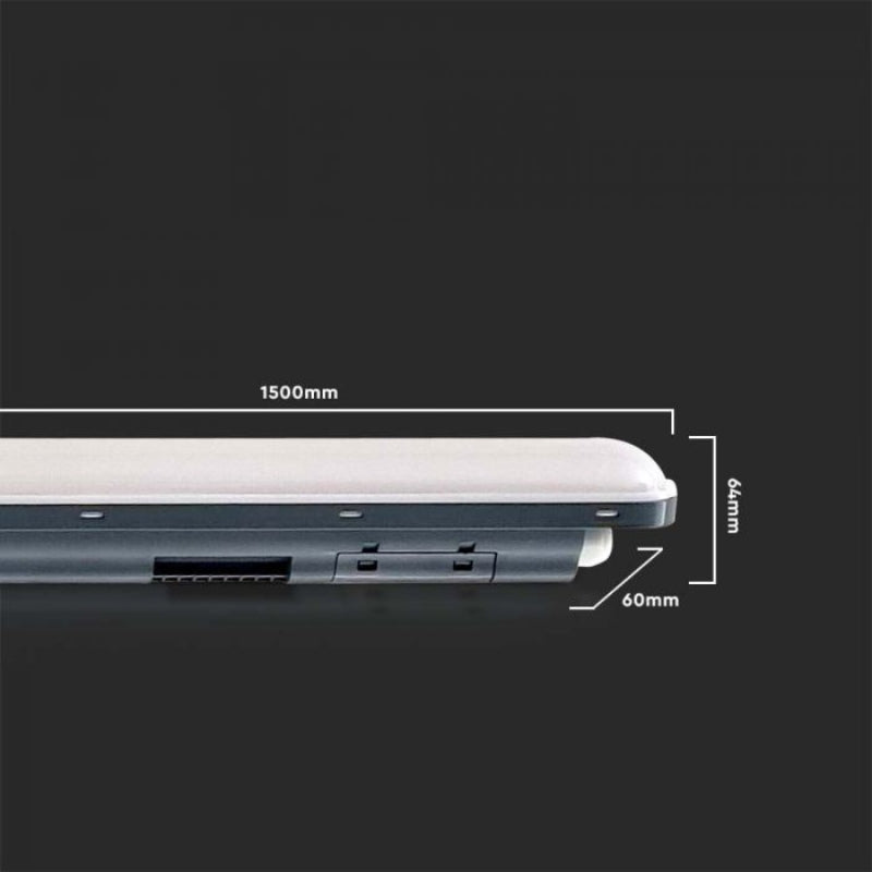 Réglette LED Étanche Interconnectable 150cm 48W 120lm/W - Silamp France