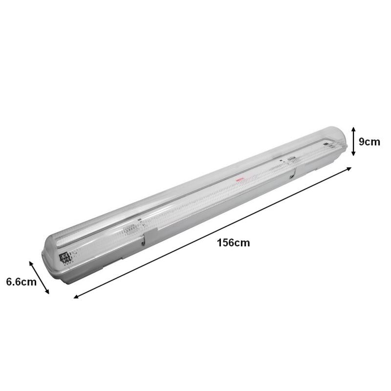 Réglette LED étanche pour 1 Tube LED T8 150cm IP65 - Silamp France