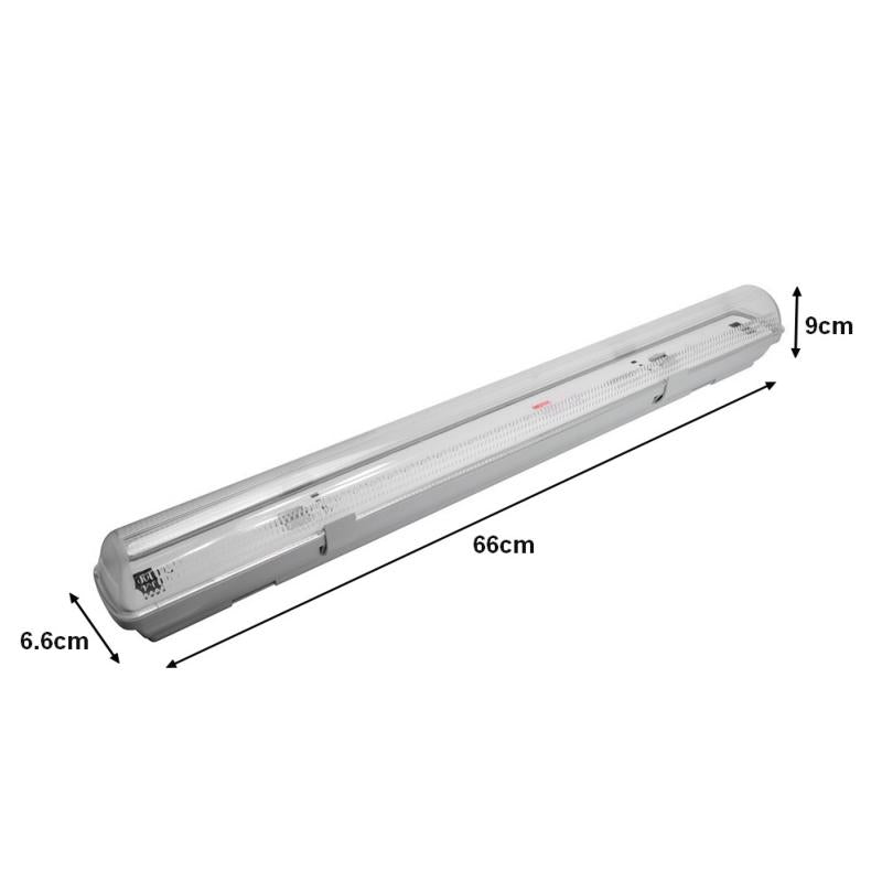 Réglette LED étanche pour 1 Tube LED T8 60cm IP65 - Silamp France