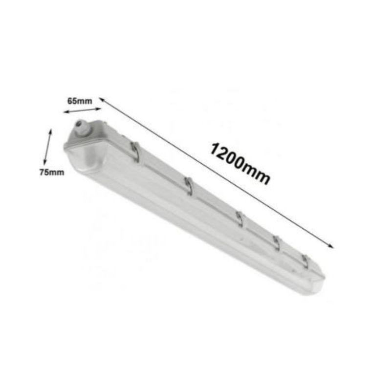 Réglette LED étanche pour Tube LED T8 120cm IP65 (boîtier vide) - Silamp France