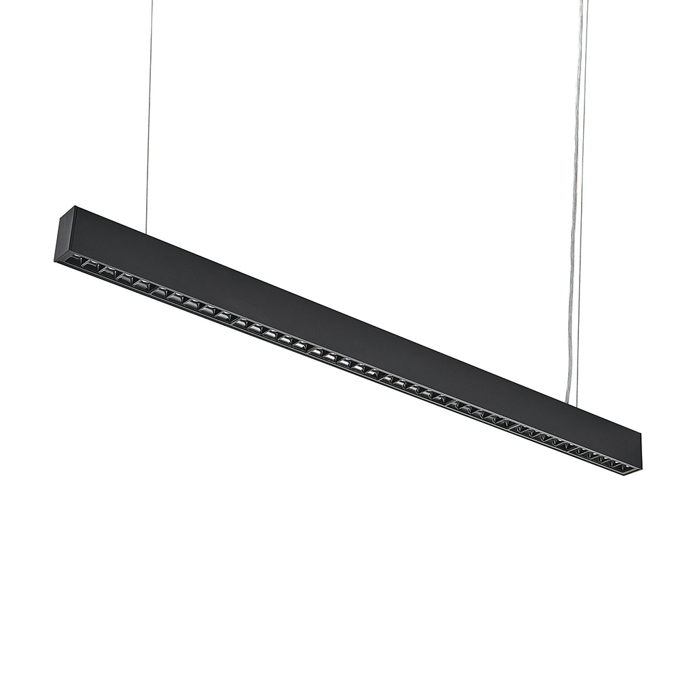 Réglette Suspendue LED 120cm 35W Noir (Lot de 5) - Silamp France