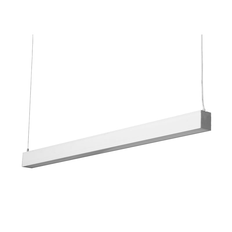 Réglette Suspendue LED Large 120cm 35W Argent (Pack de 10) - Silamp France