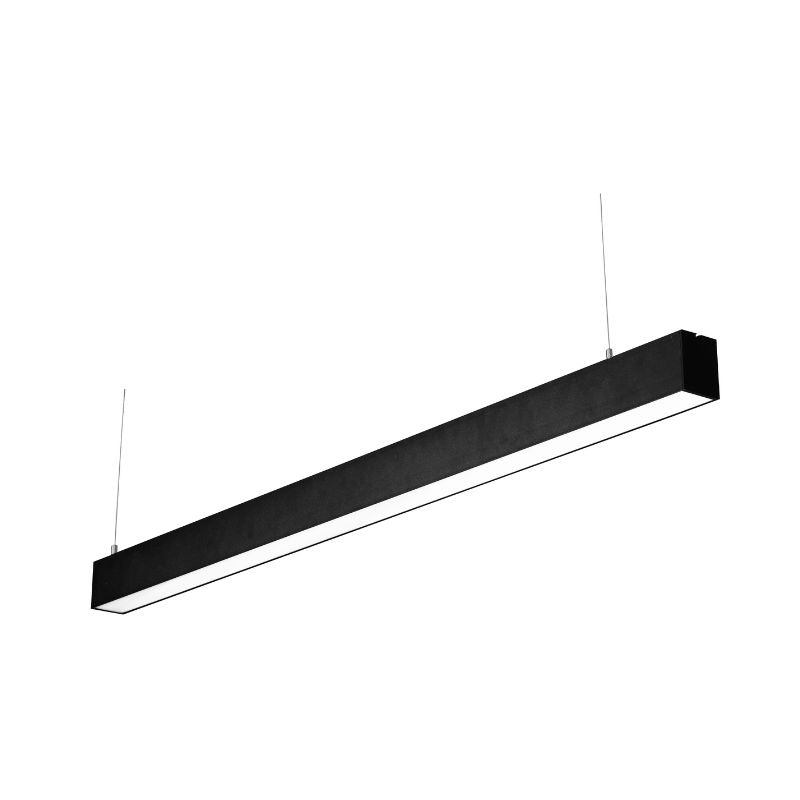 Réglette Suspendue LED Large 120cm 35W Noir (Pack de 10) - Silamp France