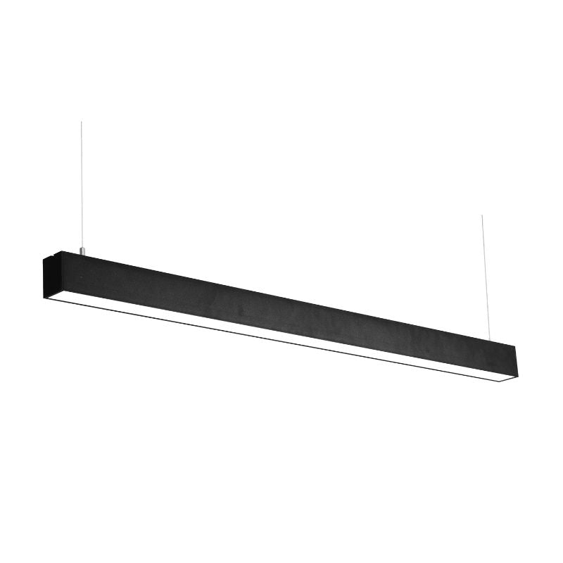 Réglette Suspendue LED Large 120cm 35W Noir (Pack de 10) - Silamp France