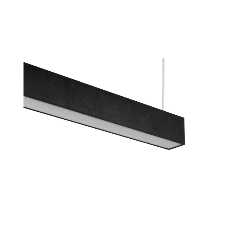 Réglette Suspendue LED Large 120cm 35W Noir - Silamp France