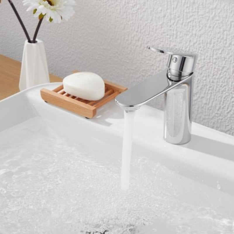 Robinet Mitigeur Lavabo Inox Arrondi pour Salle de Bain - Silamp France