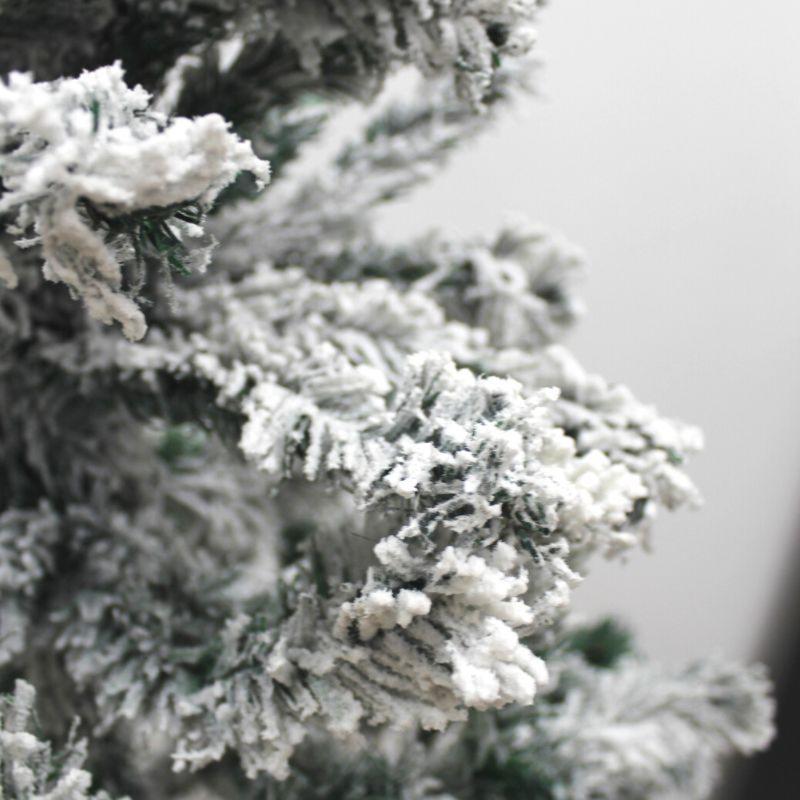Sapin Enneigé Artificiel Luxe Vert 180cm avec 546 têtes - Silamp France