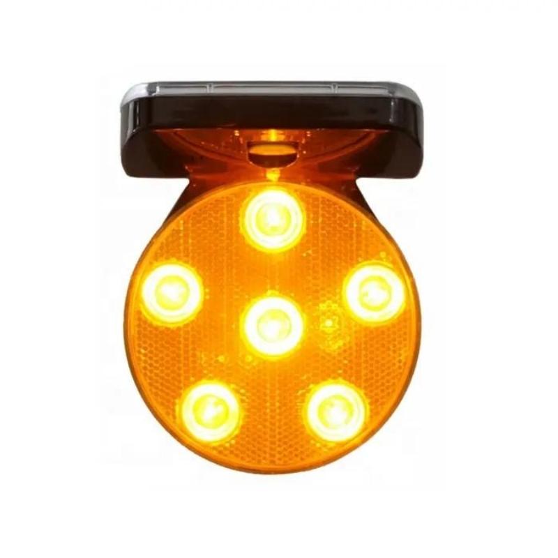 Signalisation Magnétique 6LED Solaire Jaune Sans Synchro - Silamp France