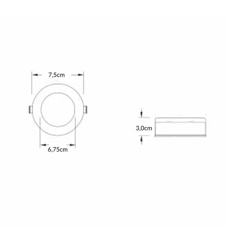 Spot LED 3.5W Bas de Meuble 220V - Silamp France