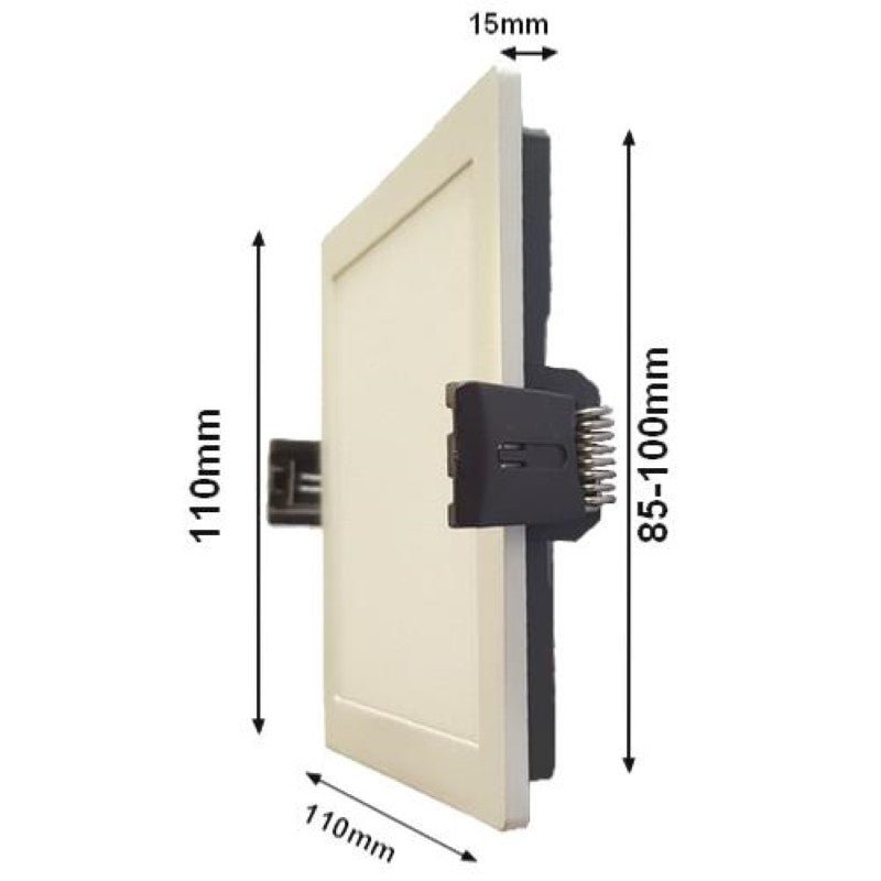 Spot LED Encastrable Carré BLANC 8W 120° - Silamp France
