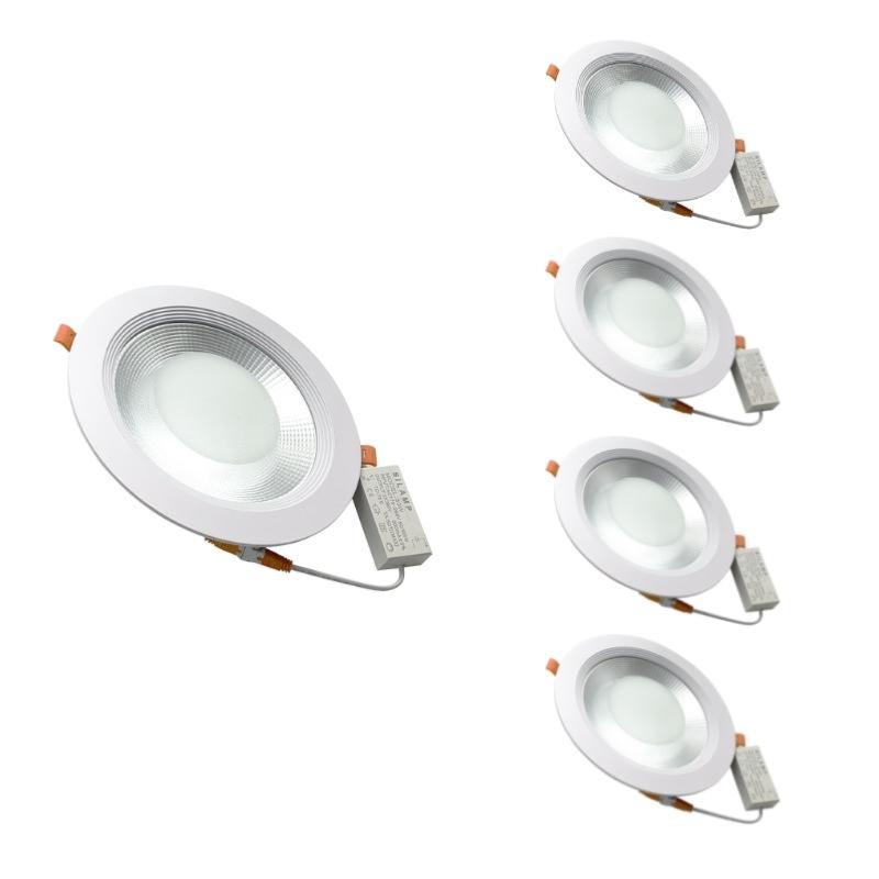 Spot LED Encastrable COB Rond 30W Ø225mm (Pack de 5) - Silamp France