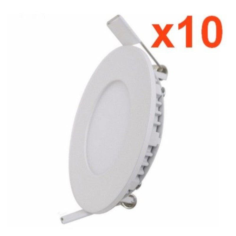 Spot LED Encastrable Rond BLANC 12W (Pack de 10) - Silamp France