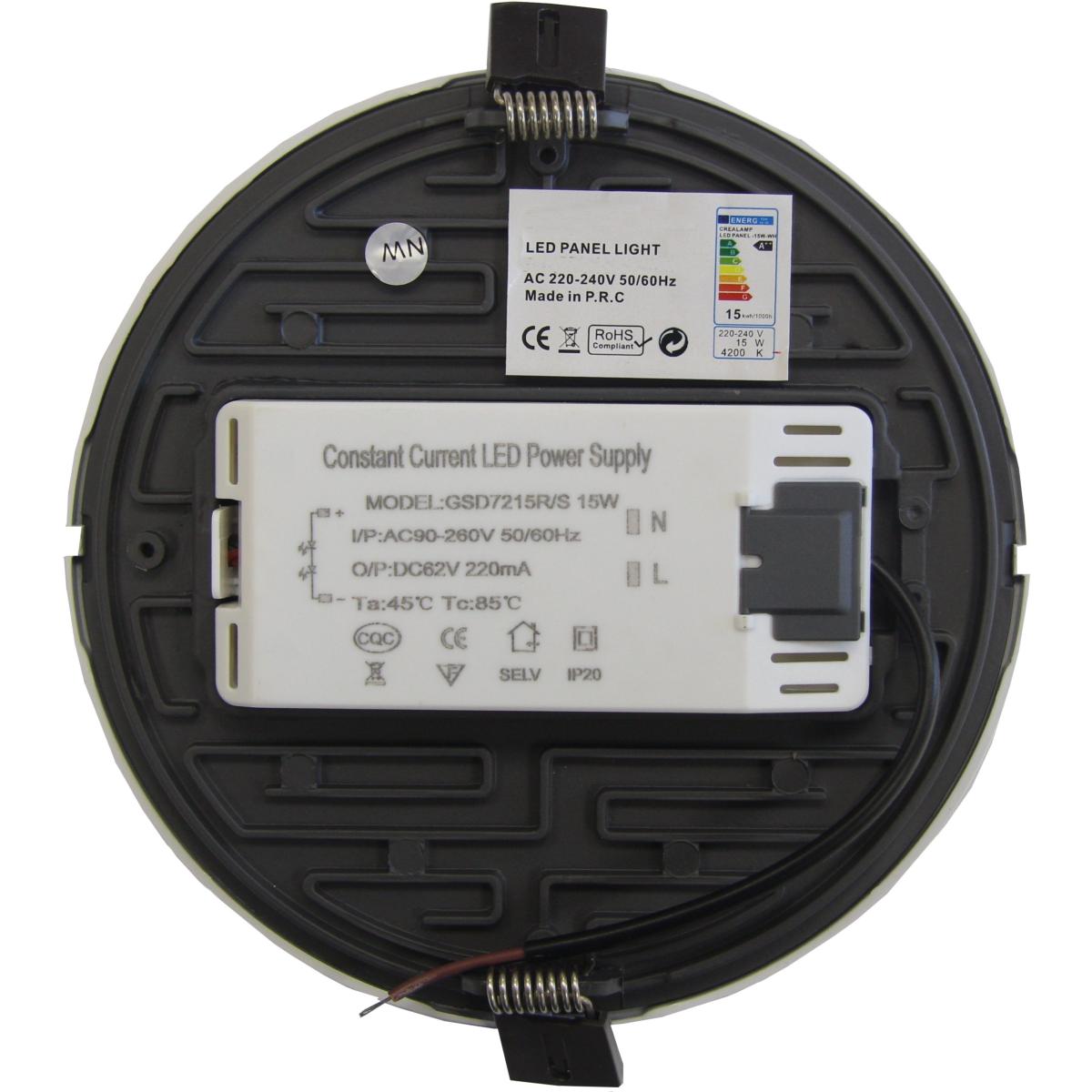 Spot LED Encastrable Rond BLANC 15W 120° - Silamp France