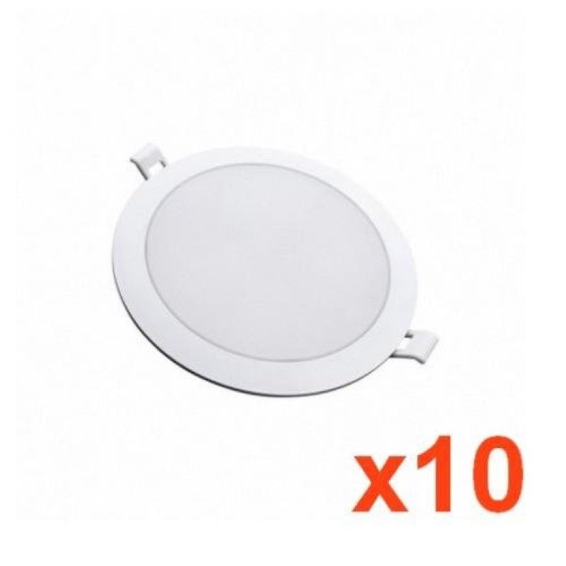 Spot LED Encastrable Rond BLANC 18W Ø170mm (Pack de 10) - Silamp France