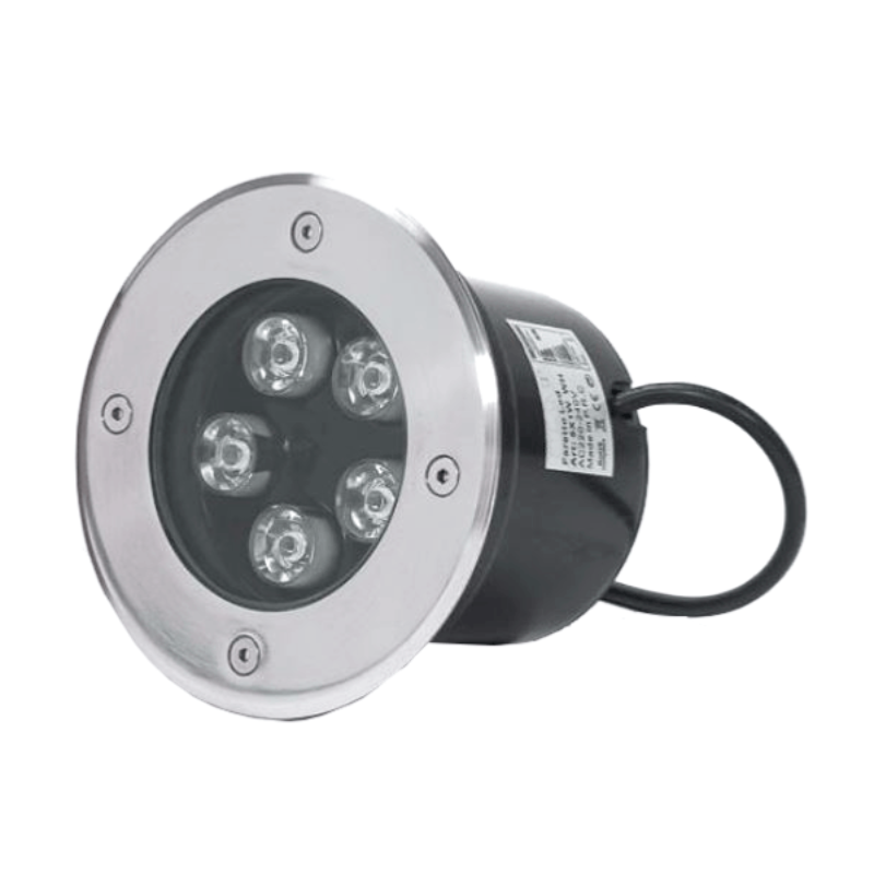 Spot LED Extérieur Encastrable IP65 220V Sol 5W 80° Ø130 - Silamp France