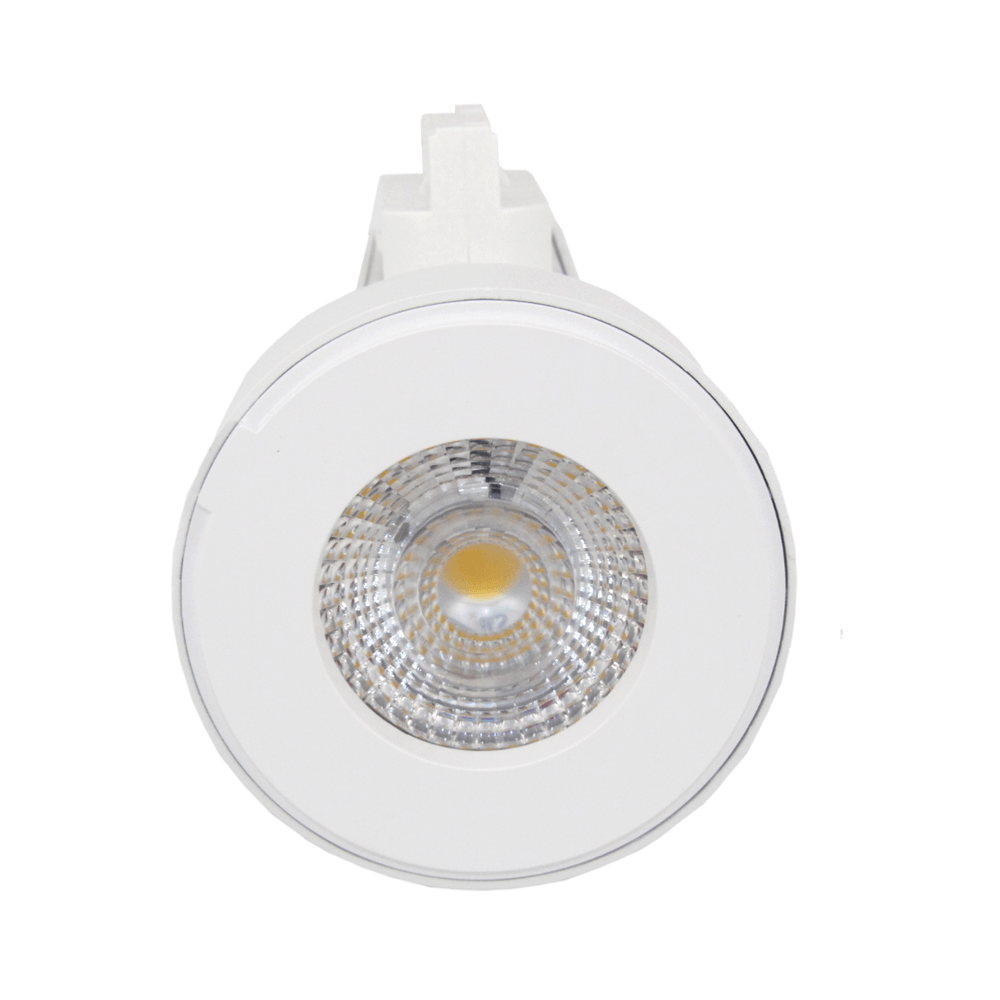 Spot LED sur Rail 12W 38° Monophasé BLANC (Pack de 5) - Silamp France