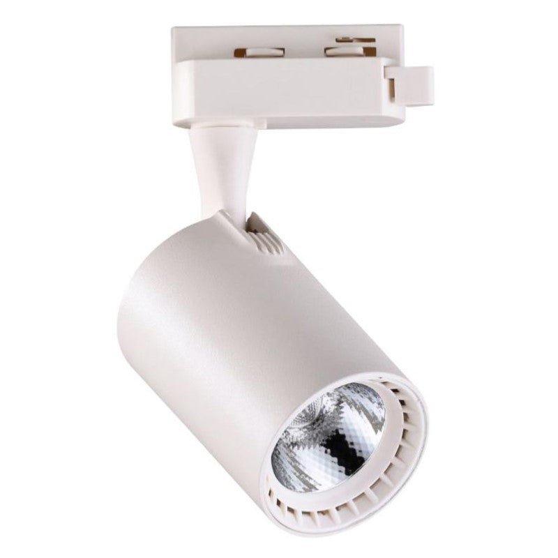 Spot LED sur Rail 20W 80° SMD Monophasé BLANC - Silamp France
