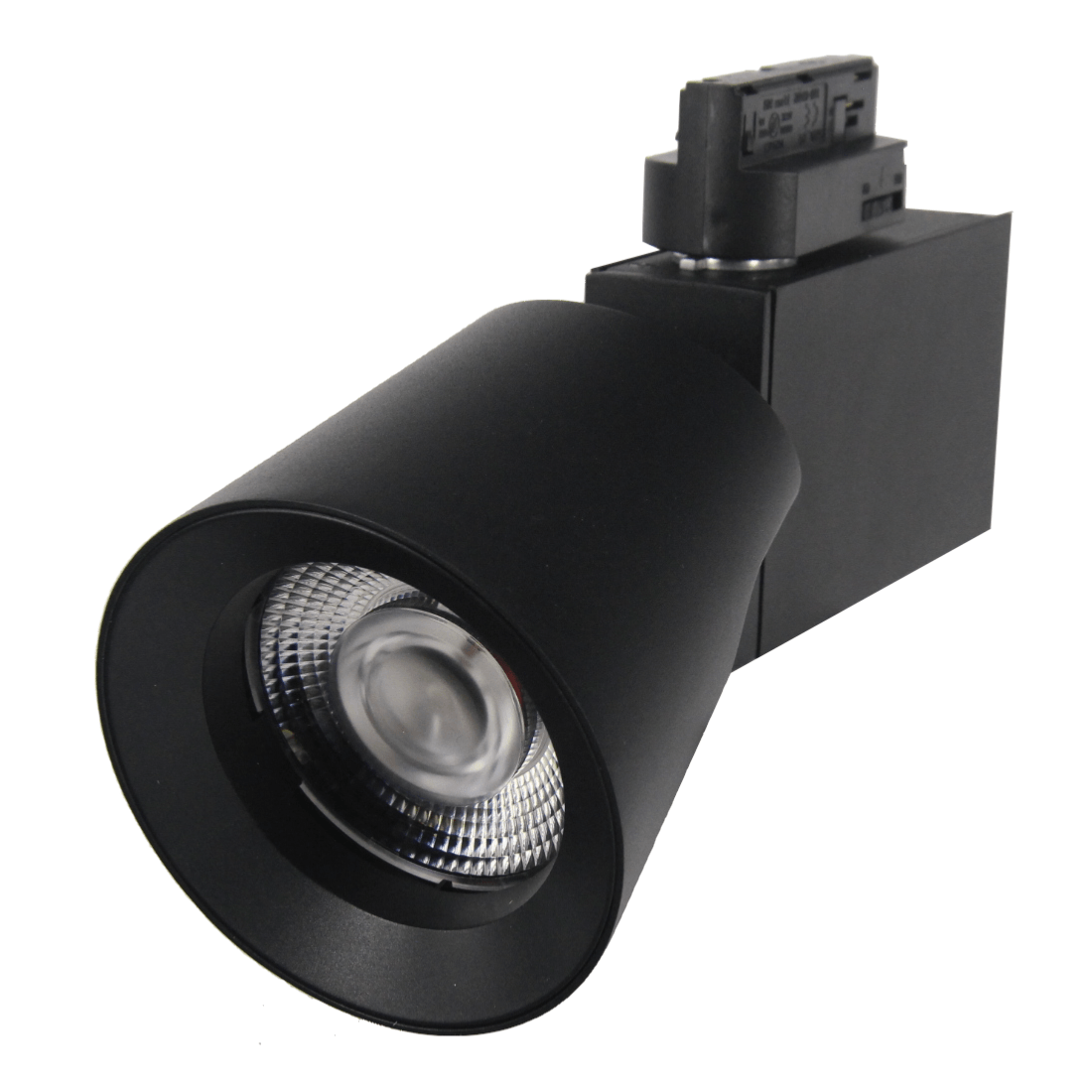 Spot LED sur rail 25W 38° Triphasé NOIR - Silamp France