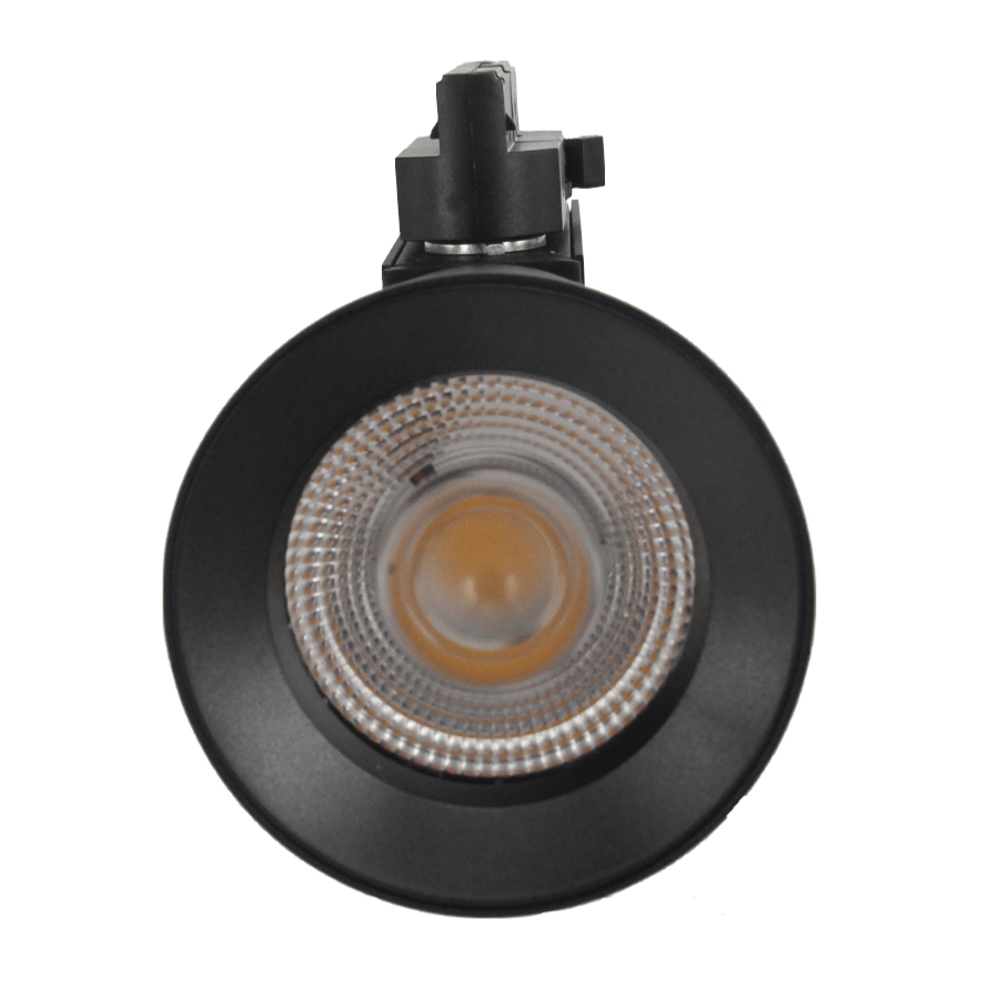 Spot LED sur Rail 25W 38° Triphasé NOIR (Pack de 10) - Silamp France