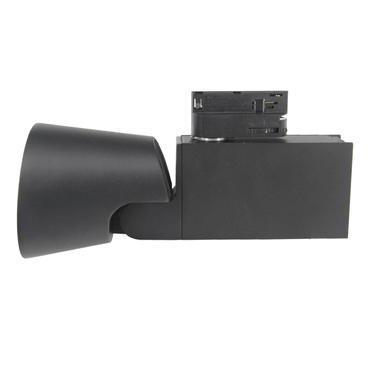 Spot LED sur Rail 25W 38° Triphasé NOIR (Pack de 10) - Silamp France