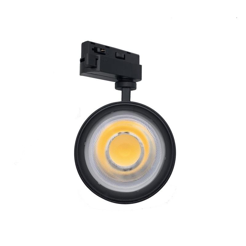 Spot LED sur Rail 30W 80° Compact Monophasé NOIR (Pack de 20) - Silamp France