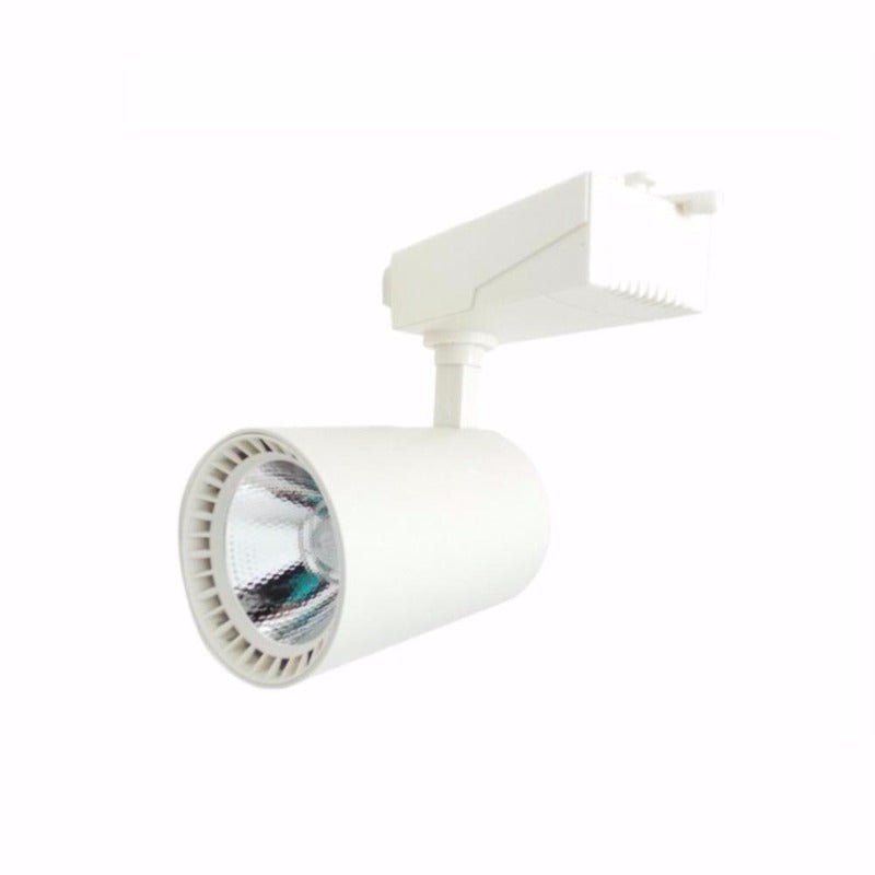 Spot LED sur Rail 30W 80° Monophasé BLANC - Silamp France