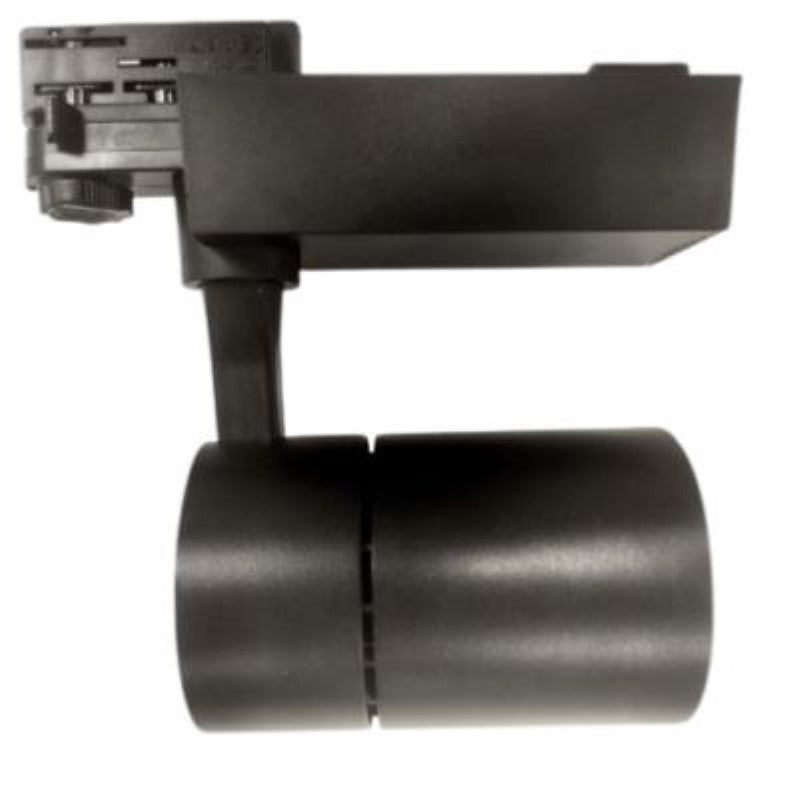 Spot LED sur Rail 30W 80° Triphasé NOIR - Silamp France