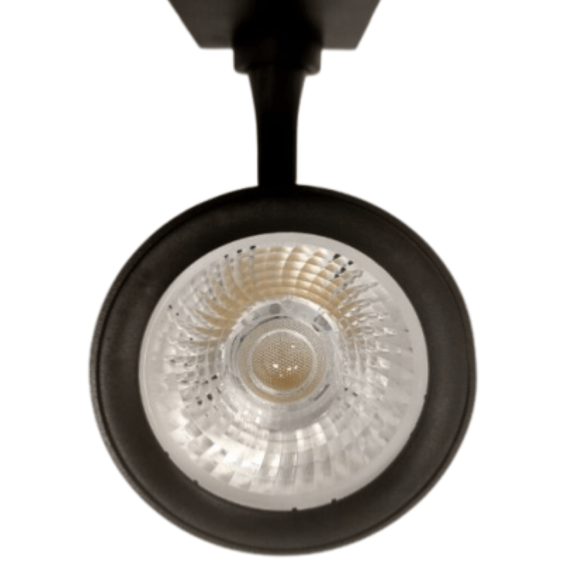 Spot LED sur Rail 30W 80° Triphasé NOIR - Silamp France