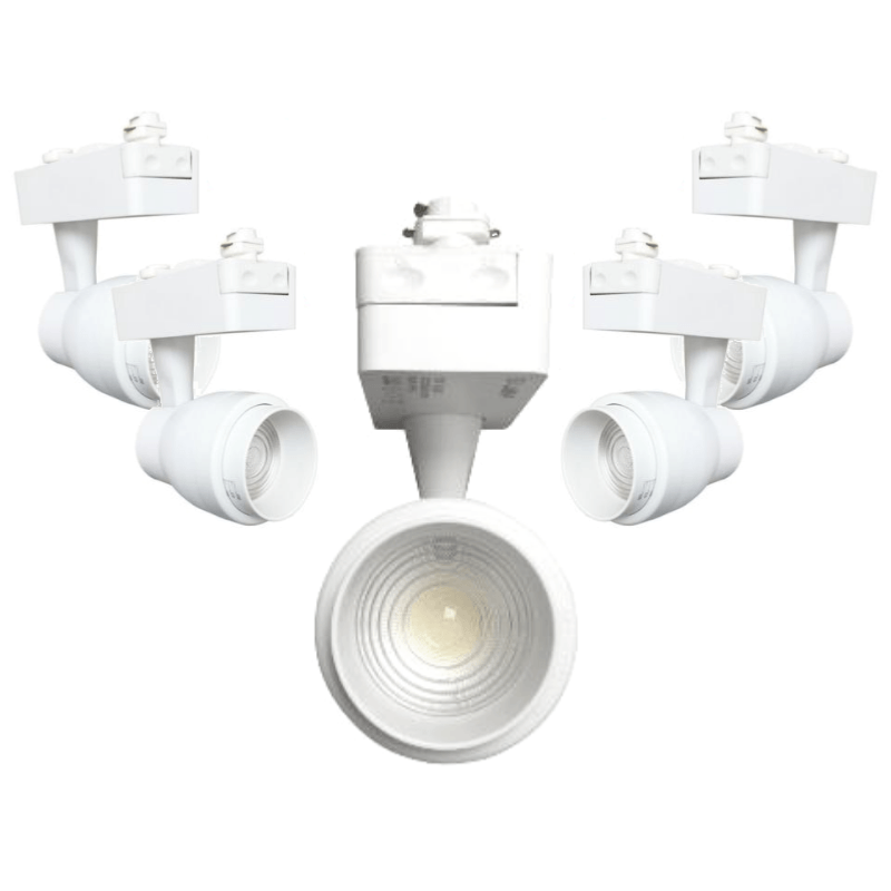 Spot LED sur Rail 30W Multi-angle COB Monophasé BLANC (Pack de 5) - Silamp France