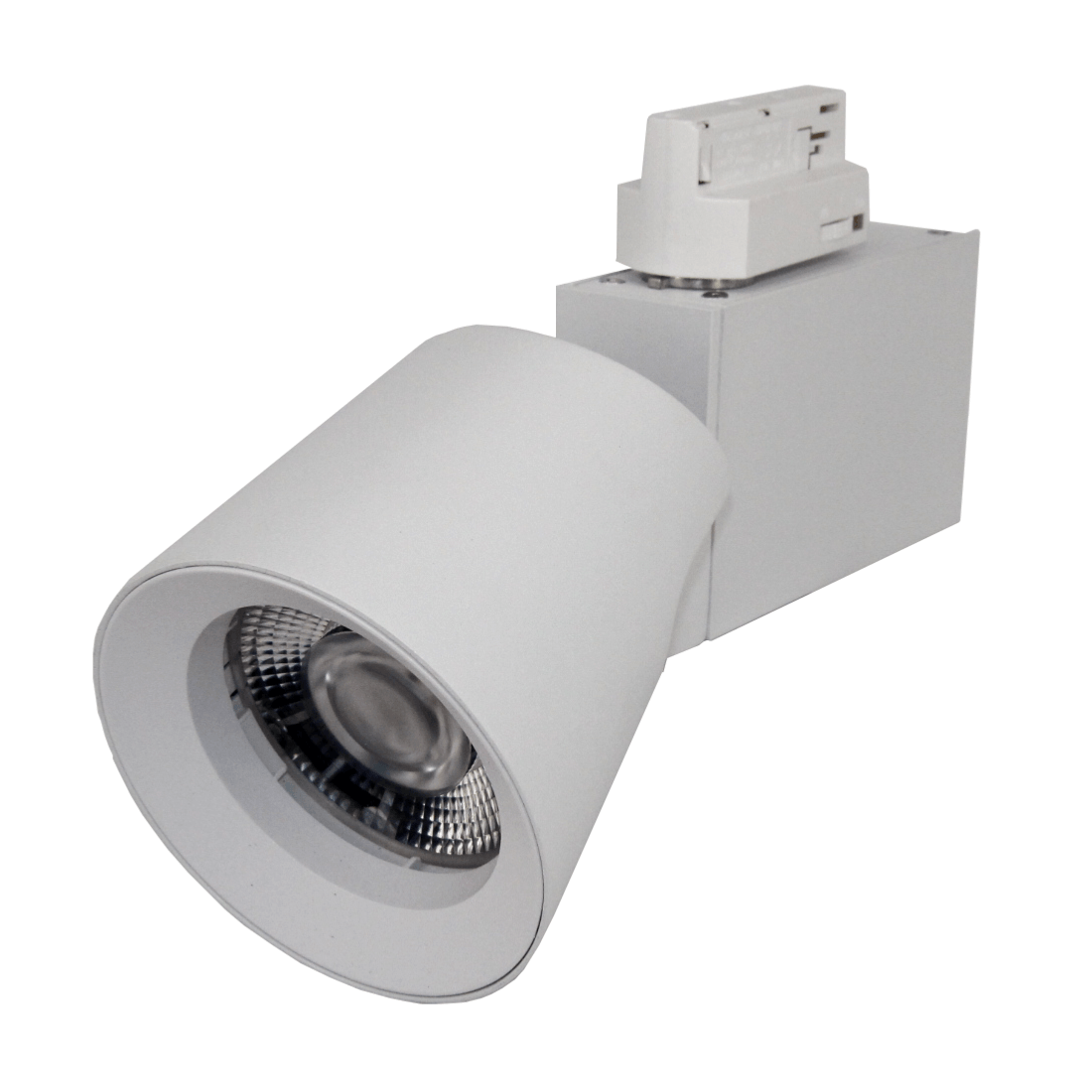 Spot LED sur rail 32W 38° Triphasé BLANC - Silamp France